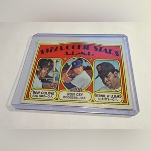 Ben Oglivie/Ron Cey/Bernie Williams 1972 Topps Rookie Stars A.L.-N.L. Baseball